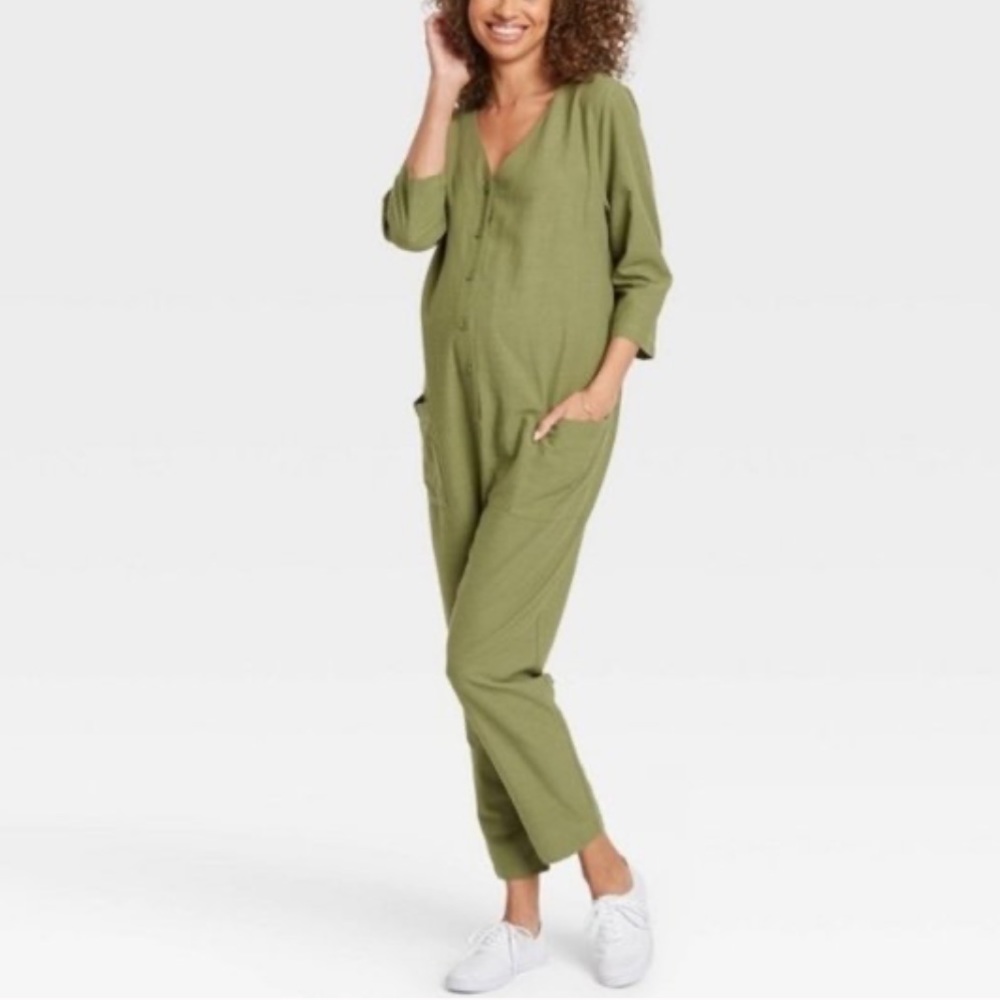The nines by Hatch maternity jumpsuit size large